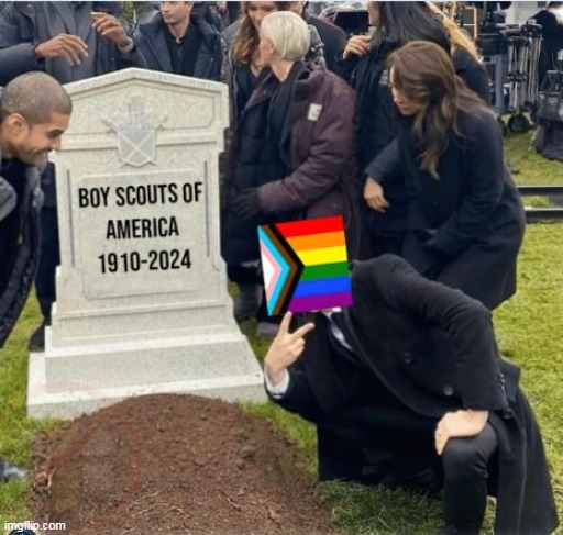 What else can the Alphabet Crowd ruin ? | image tagged in boy scouts meme | made w/ Imgflip meme maker