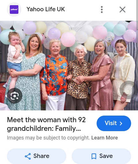 The woman with 92 grandchildren Blank Meme Template