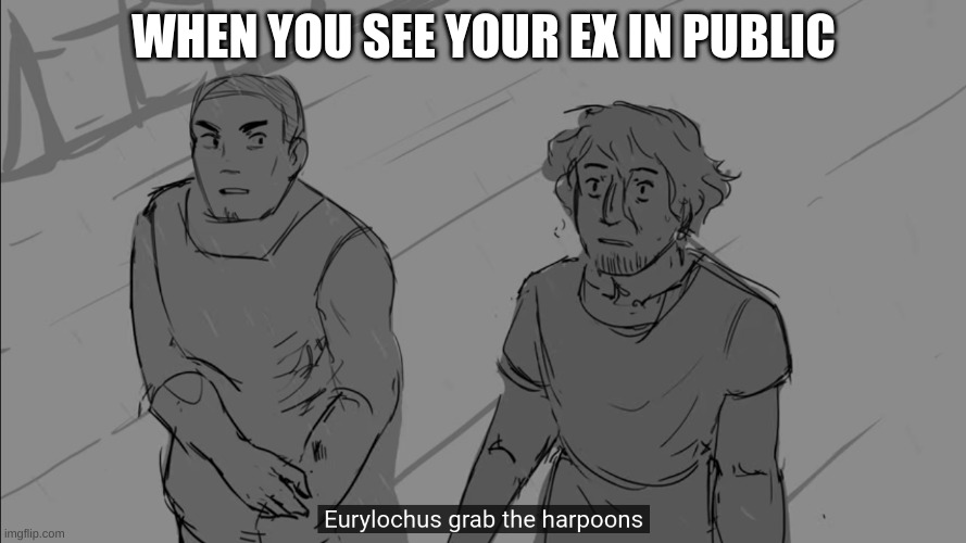 When you Find your ex in public: | WHEN YOU SEE YOUR EX IN PUBLIC | image tagged in epic,musical | made w/ Imgflip meme maker