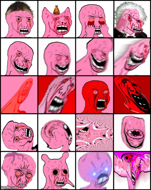 the Wojak Bingo | image tagged in pink wojack collection | made w/ Imgflip meme maker