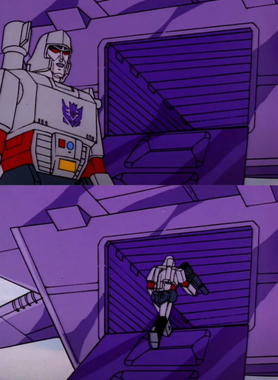 High Quality Megatron Skeletor meme Blank Meme Template