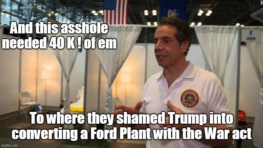 And this asshole needed 40 K ! of em To where they shamed Trump into converting a Ford Plant with the War act | made w/ Imgflip meme maker