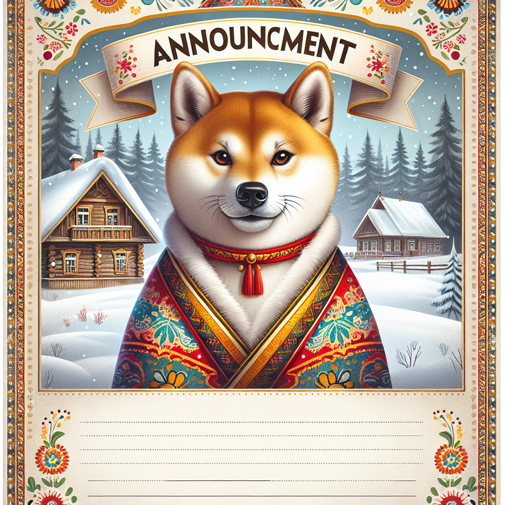 High Quality Russian_doge announcement template Blank Meme Template