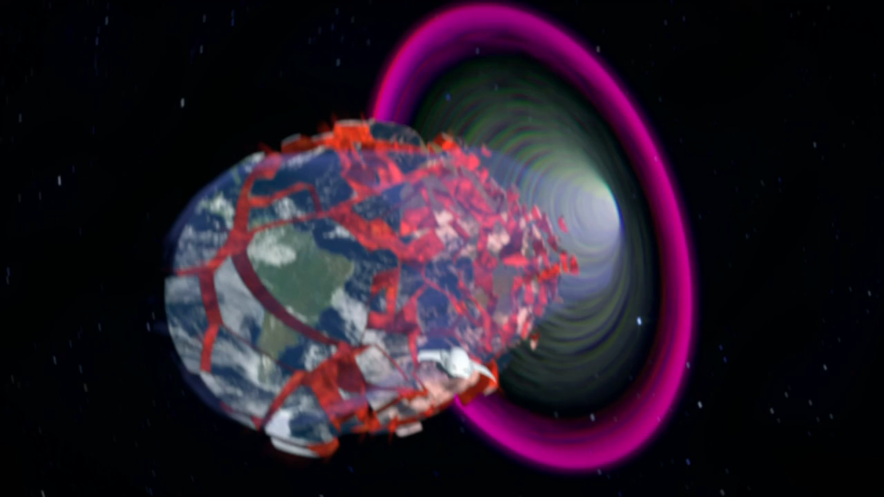 Black Hole Generator eating Earth Blank Meme Template