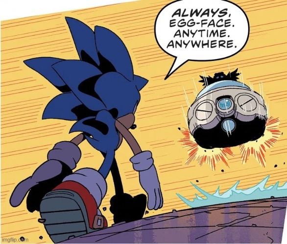 IS THAT A JOJO REFERENCE!? | image tagged in jojo s walk idw sonic | made w/ Imgflip meme maker
