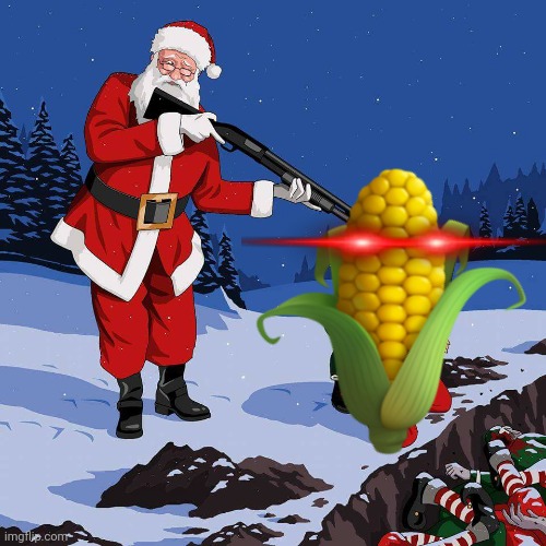 Santa Shooting Elf | image tagged in santa shooting elf | made w/ Imgflip meme maker