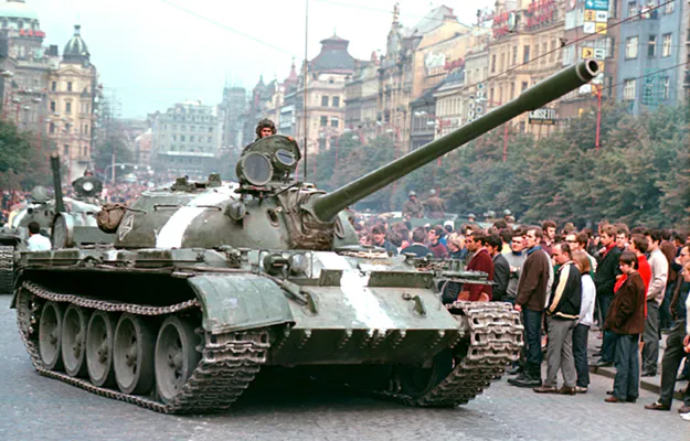 tank in Prague 1968 Blank Meme Template