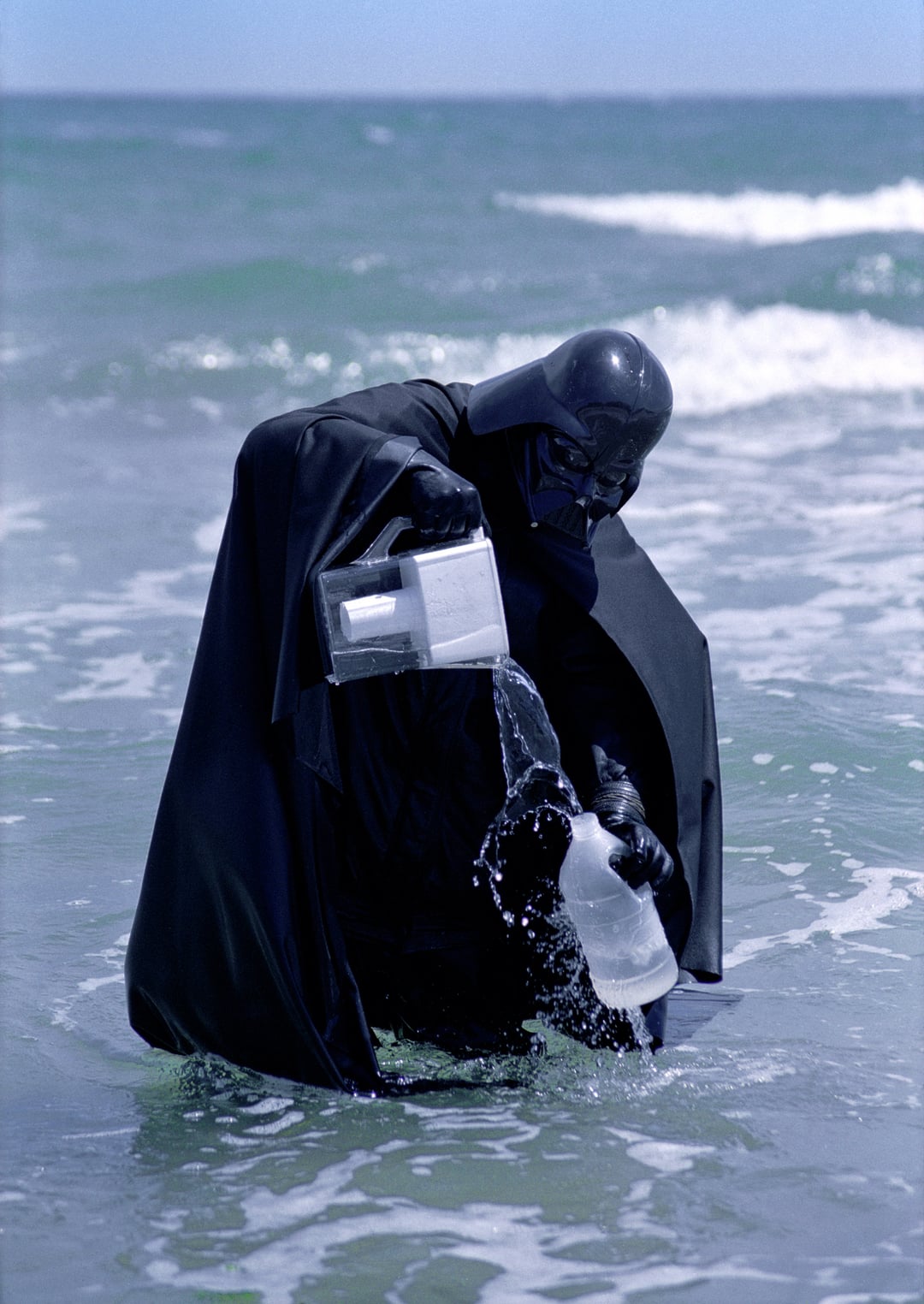 High Quality Darth Vader pouring water Blank Meme Template
