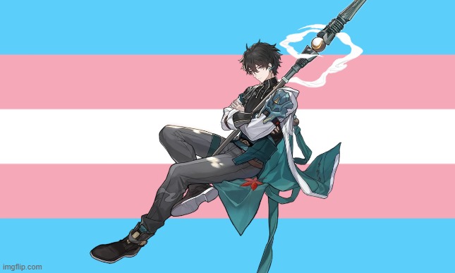 Trans Flag | image tagged in trans flag | made w/ Imgflip meme maker