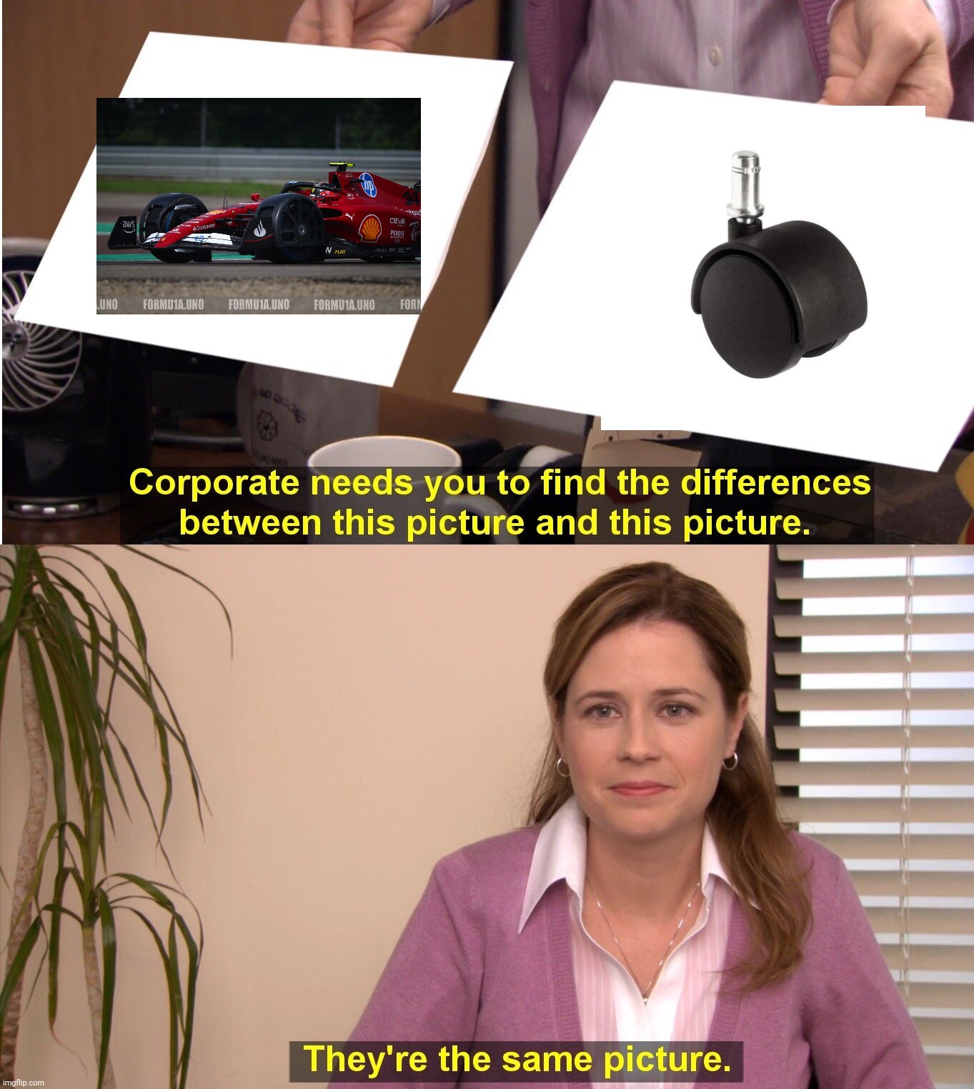 They're The Same Picture | image tagged in memes,they're the same picture,formula 1,rain,testing | made w/ Imgflip meme maker