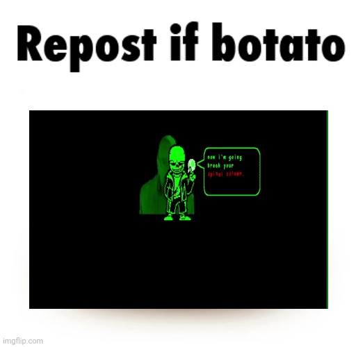 bobabo | image tagged in repost if botato | made w/ Imgflip meme maker