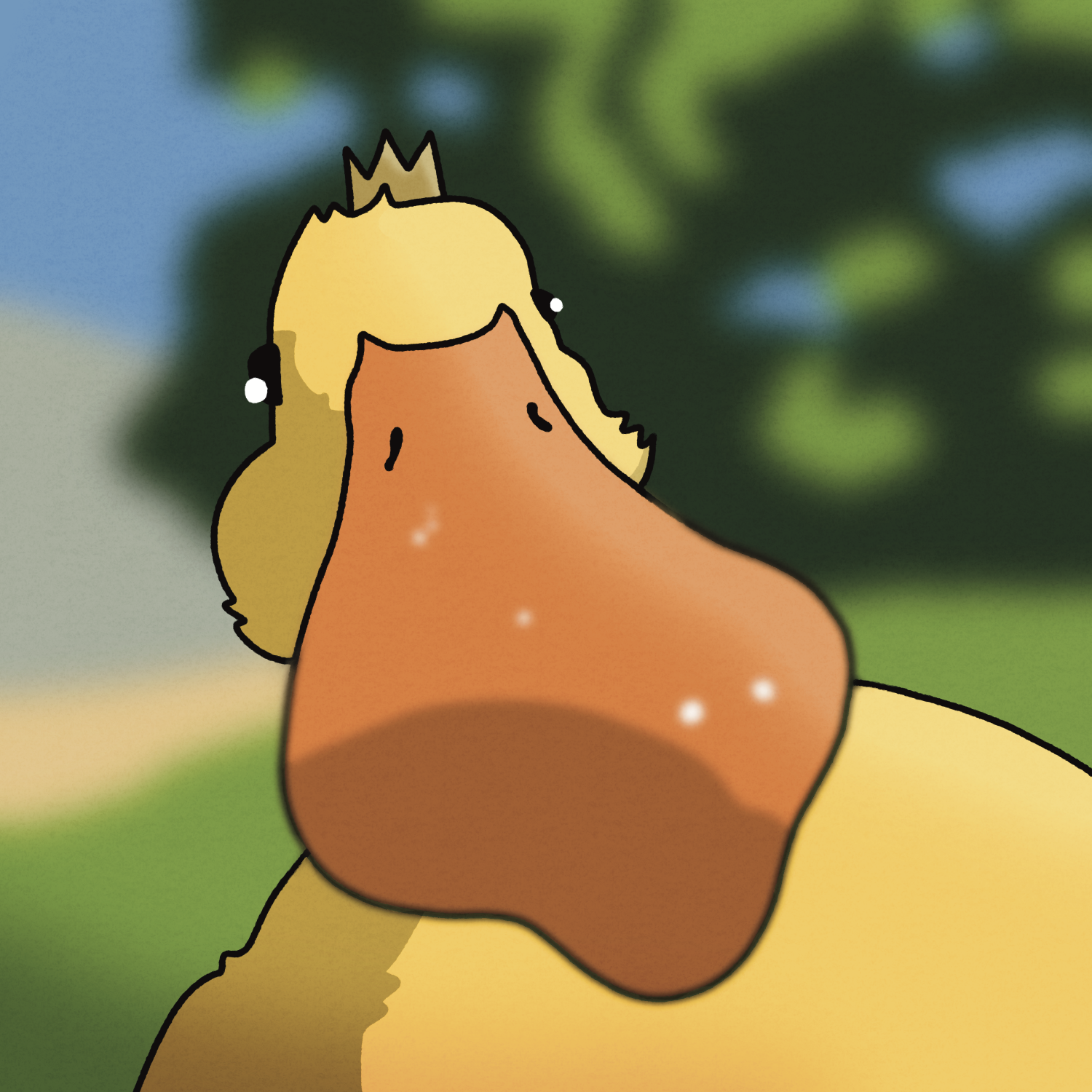 High Quality Duck Closeup Blank Meme Template