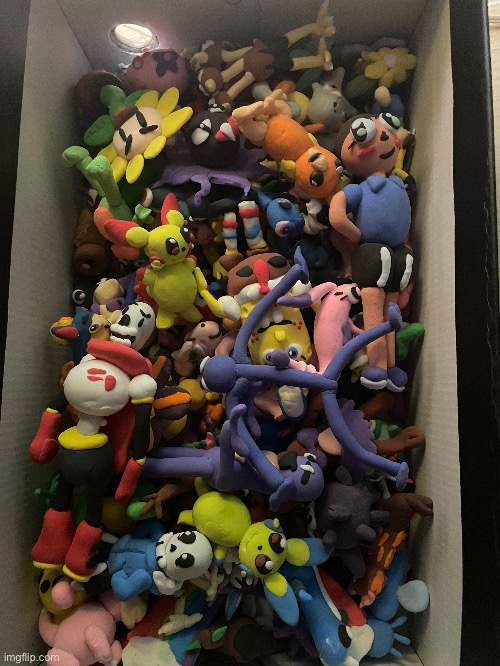 Clay collection i made | image tagged in clay,pokemon go,undertale,fnaf | made w/ Imgflip meme maker