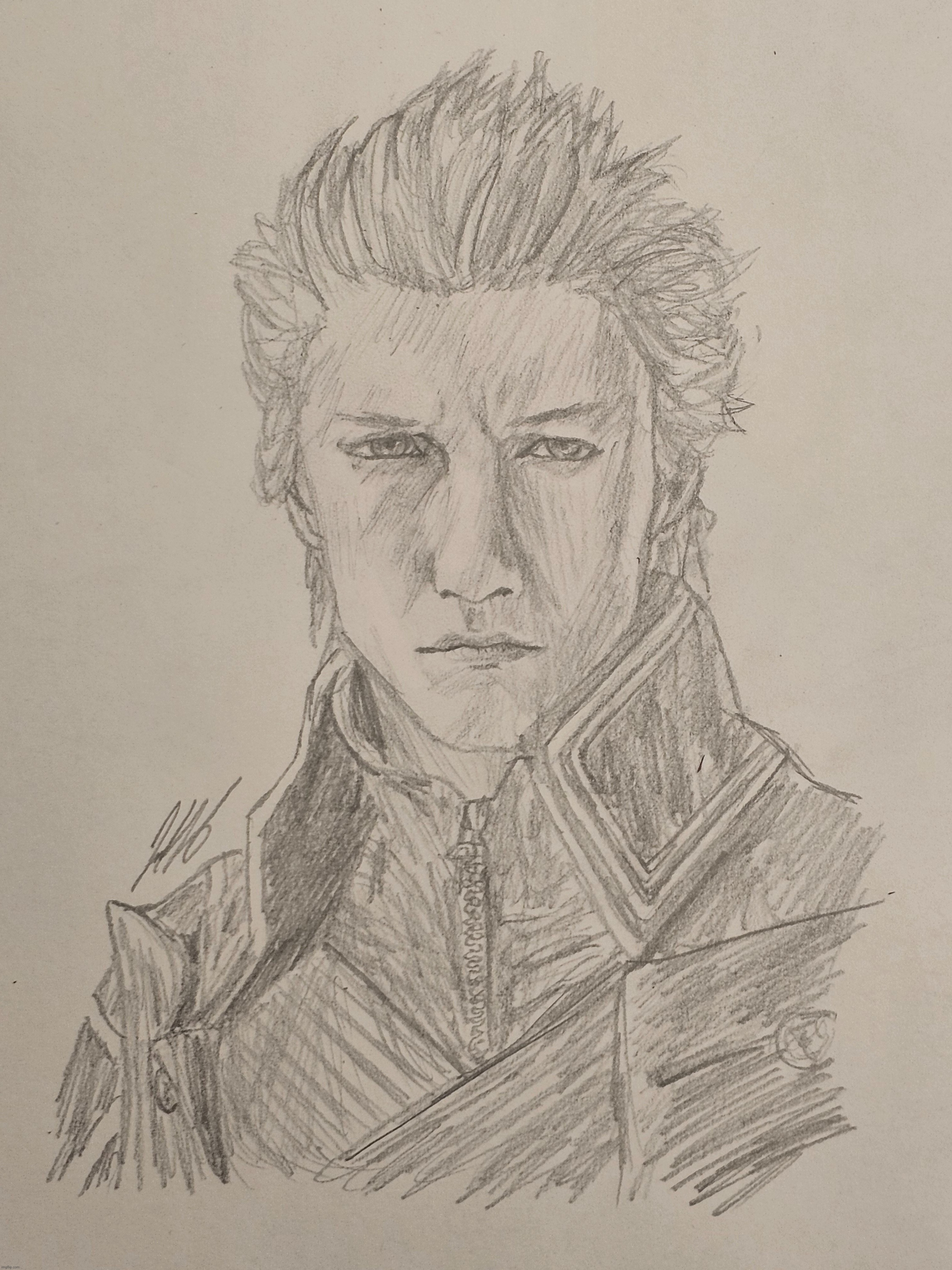 Vergil | image tagged in devil may cry,drawing | made w/ Imgflip meme maker