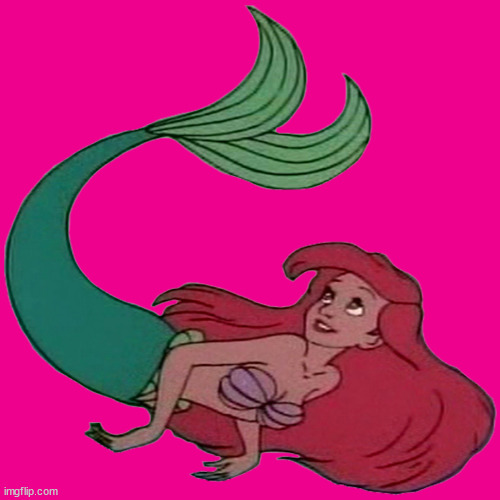ariel mermaid Blank Meme Template