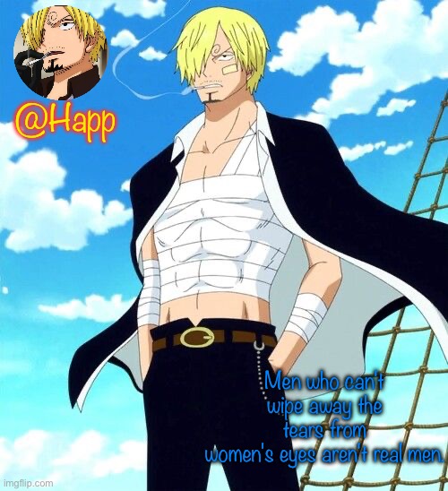 High Quality Sanji Blank Meme Template