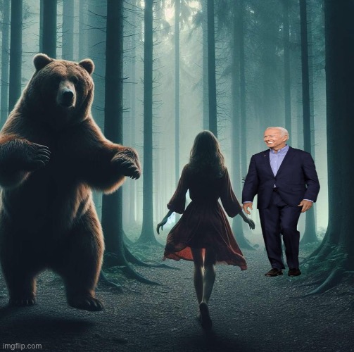 The real reason women keep choosing the bear | image tagged in politics lol,memes | made w/ Imgflip meme maker
