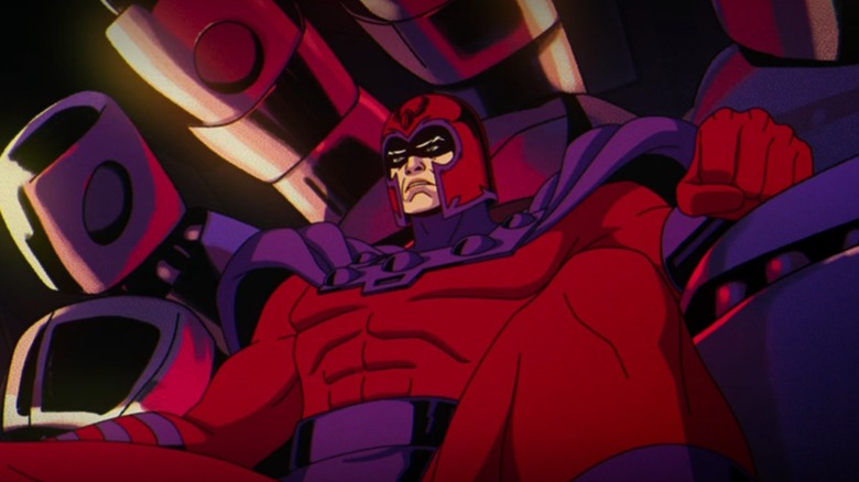 Magneto on throne X-Men '97 Blank Meme Template