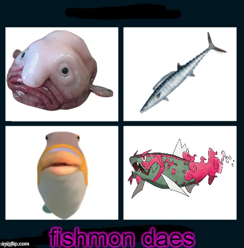 Fishmon days Blank Meme Template