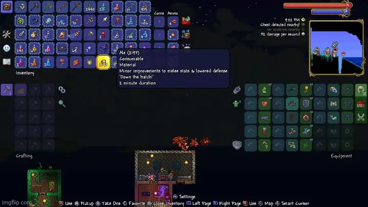 "Just. One. More." | image tagged in terraria,gaming,video games,nintendo switch,screenshot,multiplayer | made w/ Imgflip meme maker