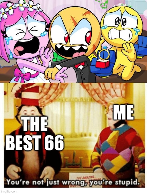 ME; THE BEST 66 | image tagged in you're not just wrong your stupid | made w/ Imgflip meme maker