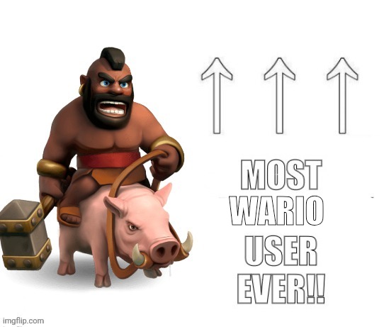 Repost for W | WARIO | image tagged in most x user ever | made w/ Imgflip meme maker