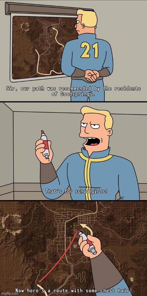 image tagged in fallout,fallout new vegas,oh wow are you actually reading these tags,comics/cartoons | made w/ Imgflip meme maker