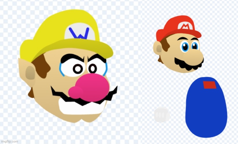 image tagged in mario,wario,scratch | made w/ Imgflip meme maker