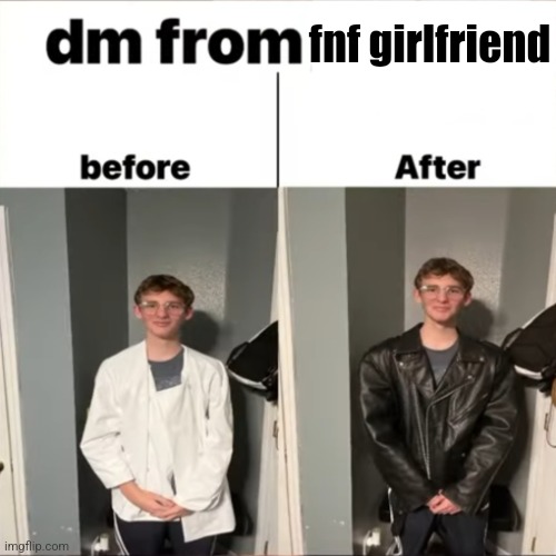 made it a temp | fnf girlfriend | image tagged in dm from x | made w/ Imgflip meme maker