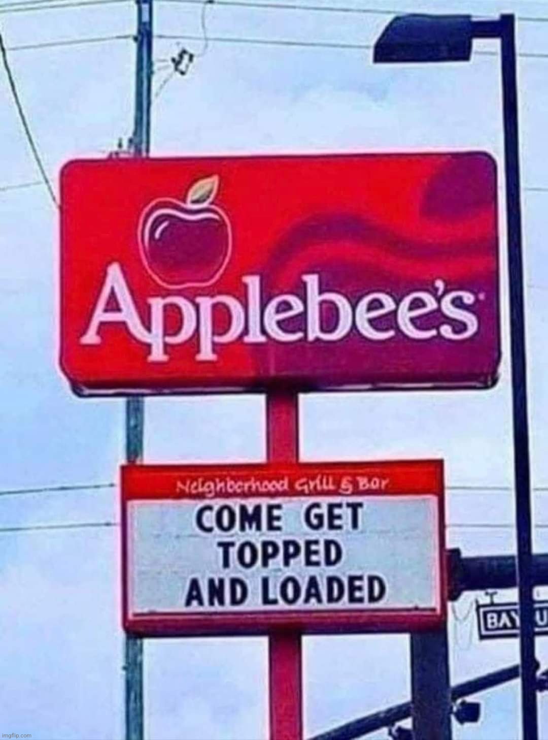 going to applebees brb | made w/ Imgflip meme maker