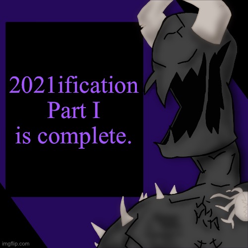 S P I K E | 2021ification Part I is complete. | image tagged in s p i k e | made w/ Imgflip meme maker