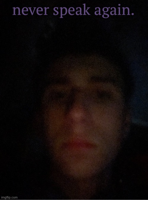 Shake your screen in the dark. | image tagged in obiwon never speak again | made w/ Imgflip meme maker