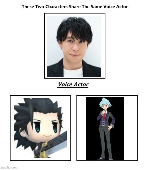 japanese voice actor Blank Meme Template