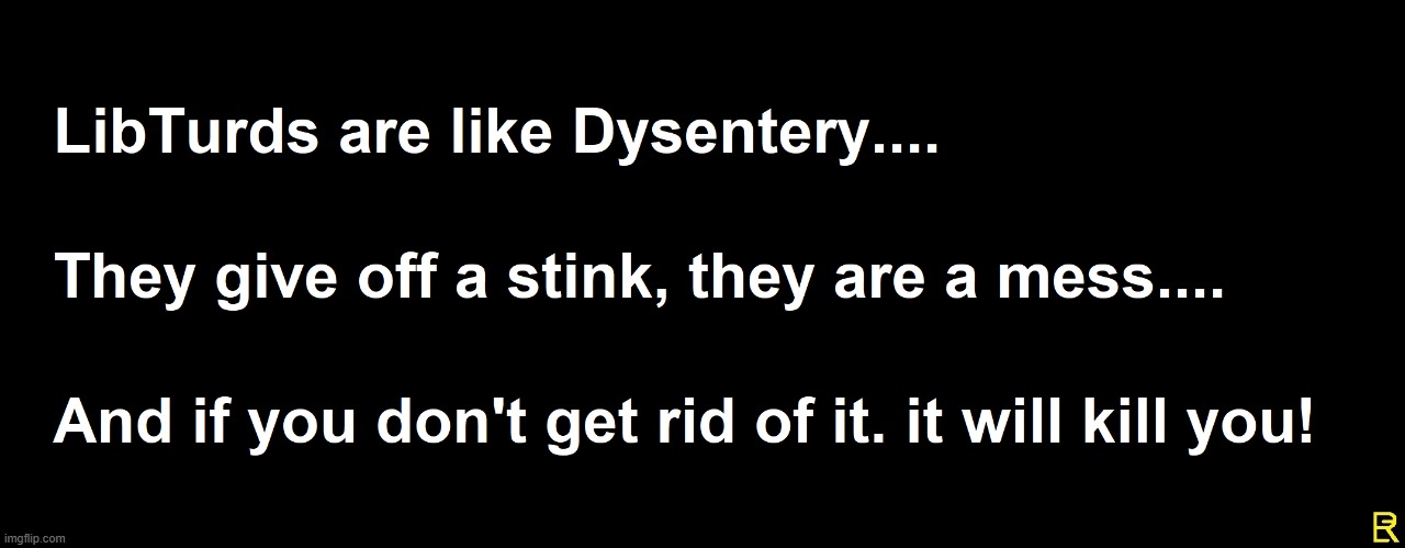 Dysentary vs Libs | image tagged in crap,liberals | made w/ Imgflip meme maker