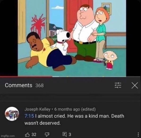 family guy comments | made w/ Imgflip meme maker