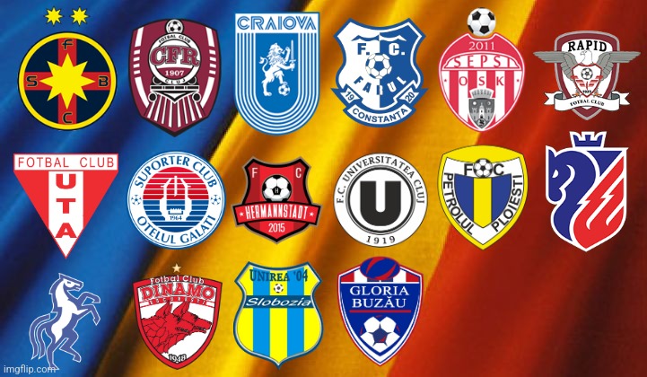my FINAL prediction: Liga 1 - SuperLiga for the 2024/25 season | image tagged in fcsb,cfr cluj,craiova,rapid,dinamo,romania | made w/ Imgflip meme maker