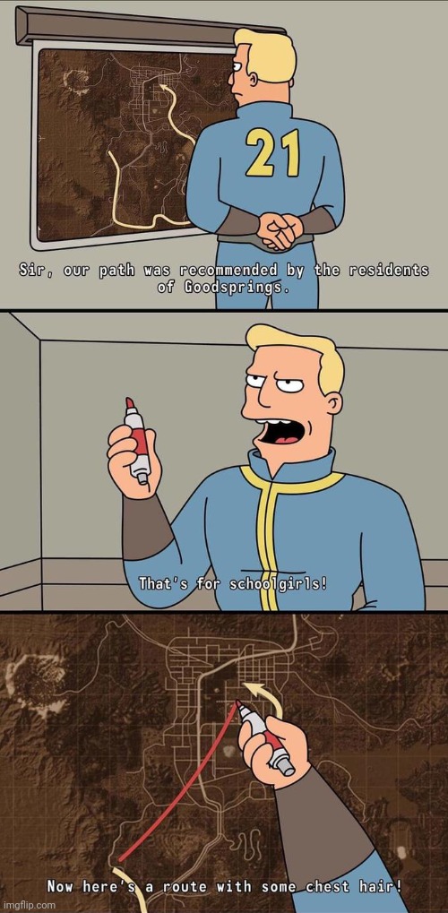 Genuinely don't know what to put as a title. | image tagged in fallout,fallout new vegas,comics/cartoons,gaming,bethesda | made w/ Imgflip meme maker