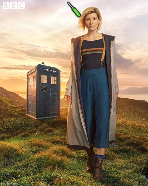 Doctor Who Jodie Whittaker | ? | image tagged in doctor who jodie whittaker | made w/ Imgflip meme maker