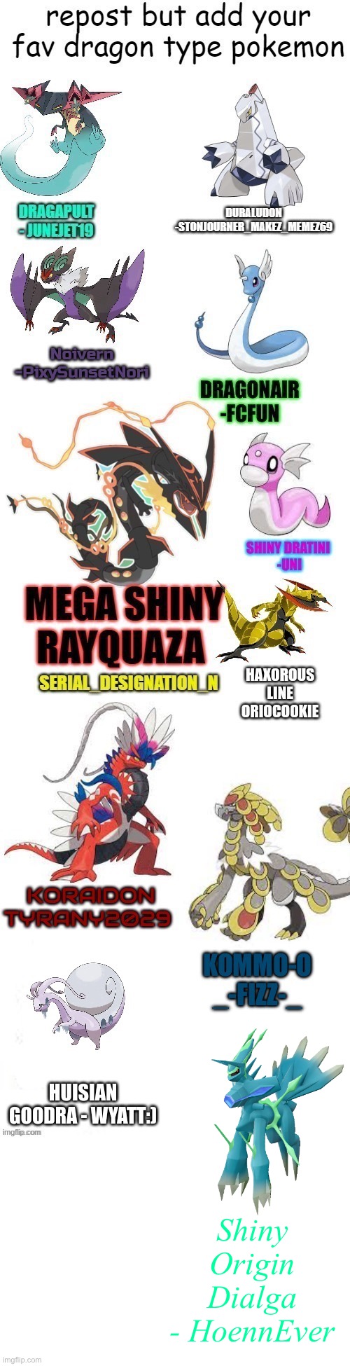 Shiny Origin Dialga
- HoennEver | image tagged in pokemon | made w/ Imgflip meme maker