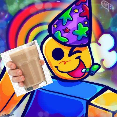 PartyNoob/Poob choccy milk meme || Roblox REGRETEVATOR | image tagged in funny memes,choccy milk | made w/ Imgflip meme maker