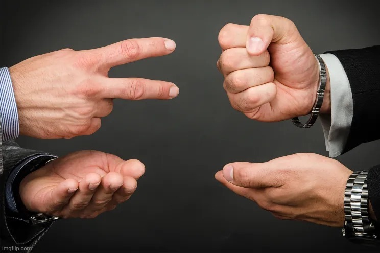 Rock Paper Scissors | image tagged in rock paper scissors | made w/ Imgflip meme maker