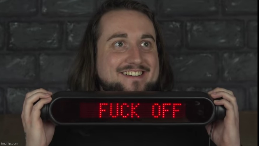 Caddicarus F Off | image tagged in caddicarus f off | made w/ Imgflip meme maker