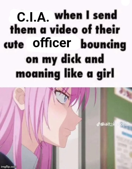 officer; C.I.A. | made w/ Imgflip meme maker