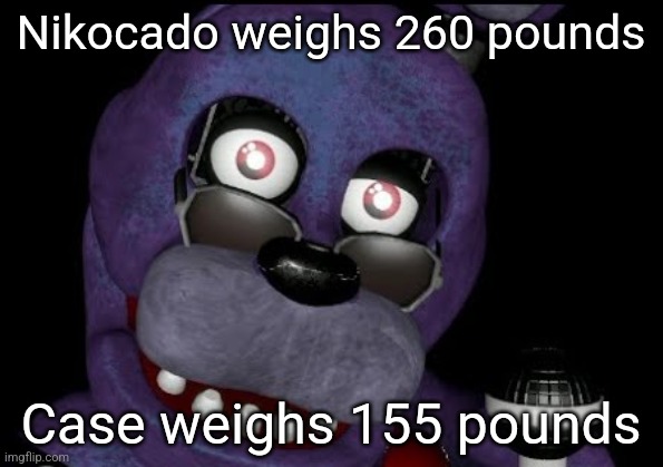 goofster 2 | Nikocado weighs 260 pounds; Case weighs 155 pounds | image tagged in goofster 2 | made w/ Imgflip meme maker