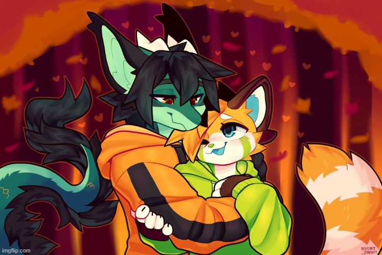 Feeling down? Here's this Wholesome pic (Art credit : Dont-Jinxit on DA | image tagged in wholesome,cute,da,furries,furry-supporter,and proud | made w/ Imgflip meme maker
