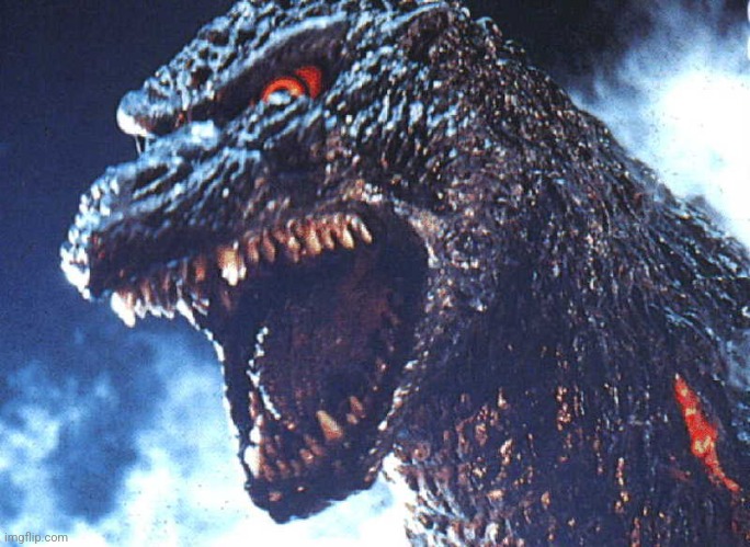 Angry Godzilla | image tagged in angry godzilla | made w/ Imgflip meme maker