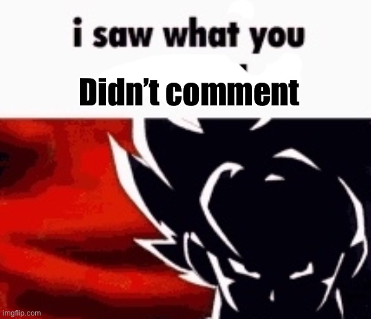 i saw what you deleted | Didn’t comment | image tagged in i saw what you deleted | made w/ Imgflip meme maker
