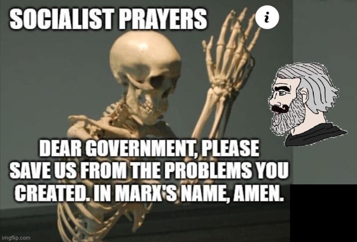 Socialist Prayers | image tagged in karl marx,skeleton | made w/ Imgflip meme maker