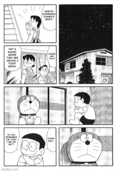 Doraemon's having war flashbacks | made w/ Imgflip meme maker