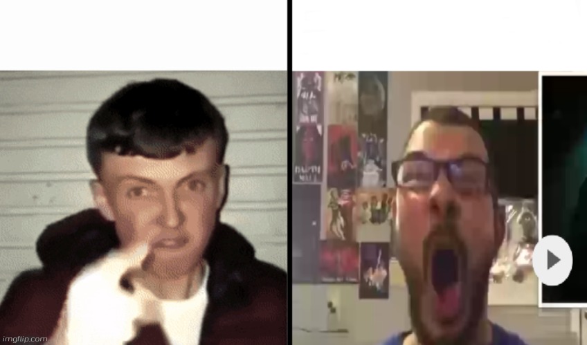 My new unfunny template lmao XD | image tagged in average fan vs nerd average fan,nerd,angry british guy,average fan vs average enjoyer,lmao | made w/ Imgflip meme maker